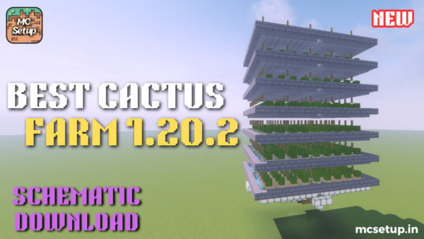 Best Cactus Farm for Minecraft